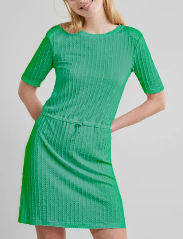 Rochie scurta Pieces, verde