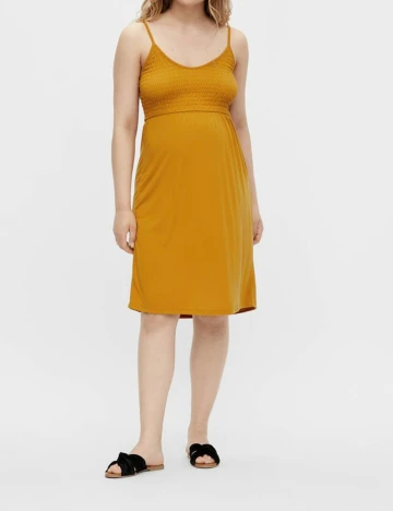 Rochie scurta Mamalicious, mustar Galben