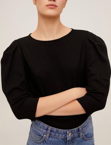 Bluza Mango, negru